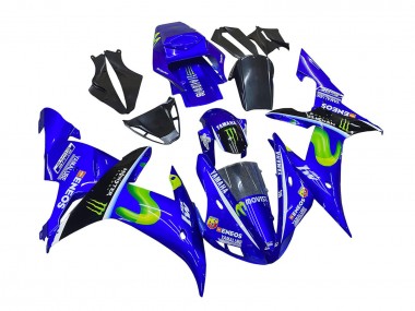 Buy 2002-2003 Yamaha YZF 1000 R1 Motorcycle Fairings - Blue Black Green MoviStar ENEOS Monster UK