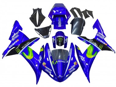 Buy 2002-2003 Yamaha YZF 1000 R1 Motorcycle Fairings - Blue Black Green MoviStar ENEOS Monster UK