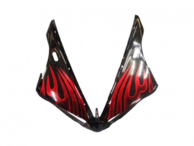 2004-2006 Yamaha YZF 1000 R1 Motorcycle Fairings - Glossy Black Red Flame UK