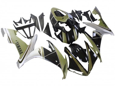 Buy 2004-2006 Yamaha YZF 1000 R1 Motorcycle Fairings - Light Gold White Glossy Black UK