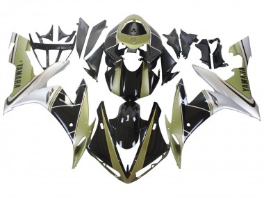 Buy 2004-2006 Yamaha YZF 1000 R1 Motorcycle Fairings - Light Gold White Glossy Black UK