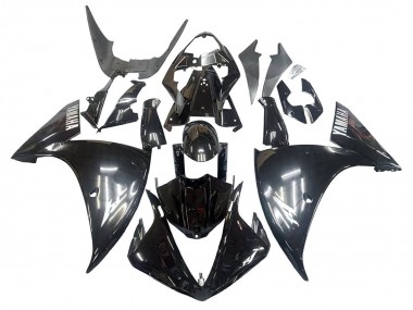 Buy 2009-2011 Yamaha YZF 1000 R1 Motorcycle Fairings - Glossy Black White Decal UK
