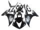 2009-2011 Yamaha YZF 1000 R1 Motorcycle Fairings - Glossy Black White Decal UK