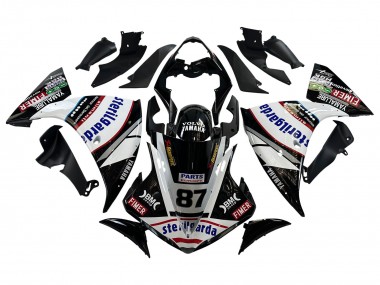 Buy 2009-2011 Yamaha YZF 1000 R1 Motorcycle Fairings - Glossy Black White Red Volvo Fimer Yamalube 87 UK