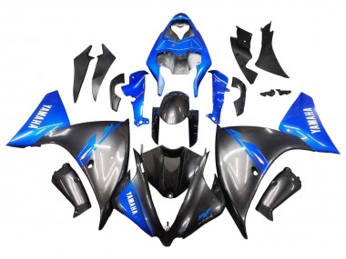 Buy 2012-2014 Yamaha YZF 1000 R1 Motorcycle Fairings - Blue Glossy Black UK
