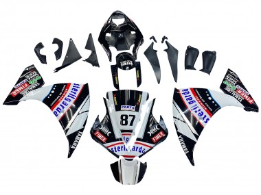 Buy 2012-2014 Yamaha YZF 1000 R1 Motorcycle Fairings - Glossy Black White Red Fimer Yamalube Sterilgarda 87 UK