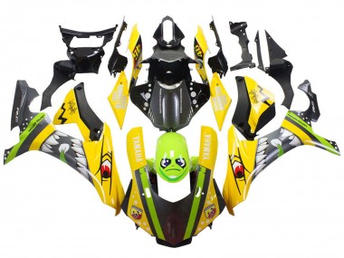 Buy 2015-2019 Yamaha YZF 1000 R1 Motorcycle Fairings - Yellow Green Shark UK