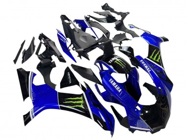 Buy 2015-2019 Yamaha YZF 1000 R1 Motorcycle Fairings - Blue Glossy Black Green Monster UK