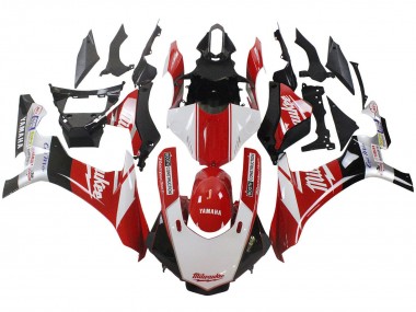 Buy 2015-2019 Yamaha YZF 1000 R1 Motorcycle Fairing - White Red Black Milwaukee UK