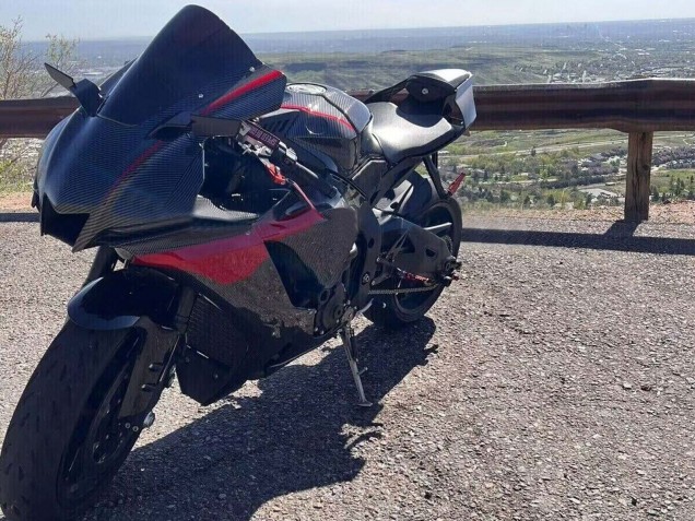 2020-2025 Yamaha YZF 1000 R1 Motorcycle Fairings - Black Carbon Fiber Red UK