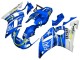 1998-2002 Yamaha YZF 600 R6 Motorcycle Fairings - White Blue Neon Yellow Fiat Motul Michelin UK