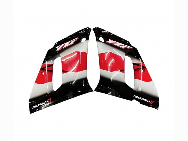 1998-2002 Yamaha YZF 600 R6 Motorcycle Fairing - Red White Glossy Black UK