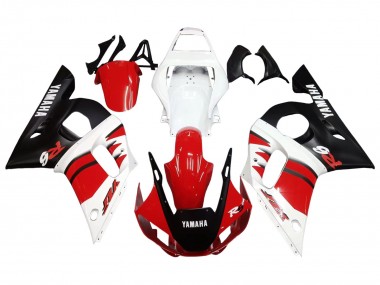 Buy 1998-2002 Yamaha YZF 600 R6 Motorcycle Fairings - White Red Glossy Black UK