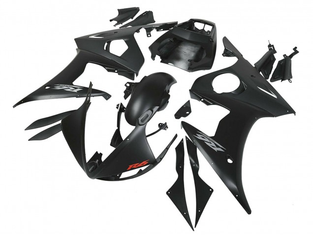 2003-2004 Yamaha YZF R6 Motorcycle Fairings - Matte Black UK