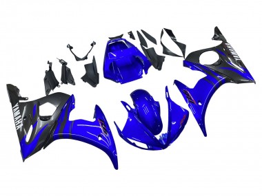 Buy 2006-2009 Yamaha YZF R6S Motorcycle Fairings - Blue Black UK