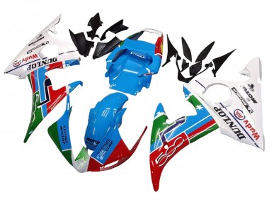 Buy 2006-2009 Yamaha YZF R6S Motorcycle Fairings - White Blue Green Red Kastinee Dunlop Motul UK