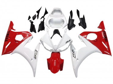 Buy 2006-2009 Yamaha YZF R6S Motorcycle Fairings - White Red UK