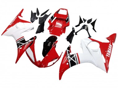 Buy 2006-2009 Yamaha YZF R6S Motorcycle Fairing - White Red Glossy Black UK
