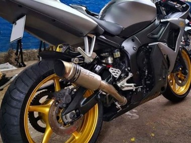 Buy 2006-2009 Yamaha YZF R6S Motorcycle Fairings - Matte Grey Matte Black Gold Decals UK