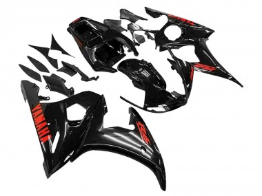 Buy 2006-2009 Yamaha YZF R6S Motorcycle Fairings - Glossy Black Red UK