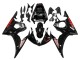 2006-2009 Yamaha YZF R6S Motorcycle Fairings - Glossy Black Red UK
