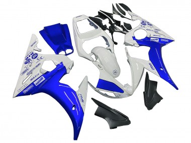 Buy 2006-2009 Yamaha YZF R6S Motorcycle Fairings - White Blue GYTR UK