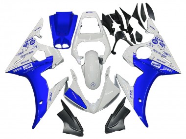 Buy 2006-2009 Yamaha YZF R6S Motorcycle Fairings - White Blue GYTR UK