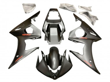 Buy 2006-2009 Yamaha YZF R6S Motorcycle Fairings - Matte Black Red Decals UK