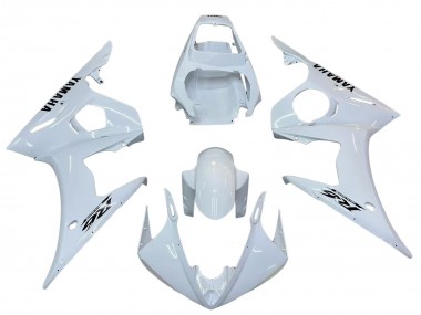 Buy 2006-2009 Yamaha YZF R6S Motorcycle Fairings - White Black Decals UK
