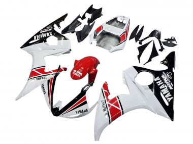 Buy 2006-2009 Yamaha YZF R6S Motorcycle Fairings - White Red Glossy Black Motul UK