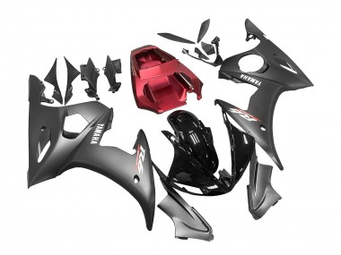 Buy 2006-2009 Yamaha YZF R6S Motorcycle Fairings - Black Red UK