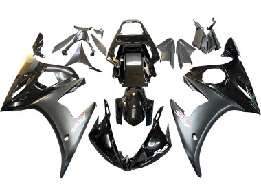 Buy 2006-2009 Yamaha YZF R6S Motorcycle Fairings - Glossy Black Matte Black Gold Chameleon UK