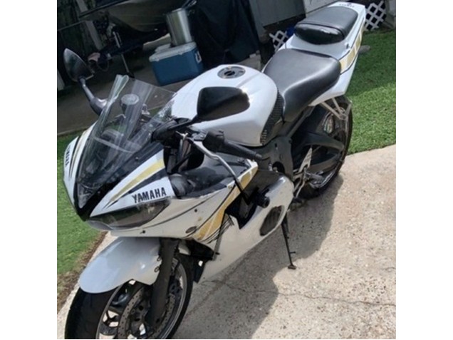 2006-2009 Yamaha YZF R6S Motorcycle Fairings - White Gold UK