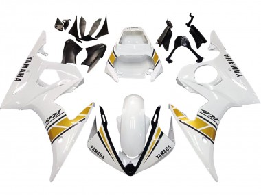 Buy 2006-2009 Yamaha YZF R6S Motorcycle Fairings - White Gold UK