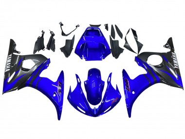 Buy 2005 Yamaha YZF 600 R6 Motorcycle Fairings - Glossy Blue Black UK