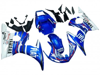 Buy 2005 Yamaha YZF 600 R6 Motorcycle Fairings - Blue White Red Motul Michelin Fiat UK