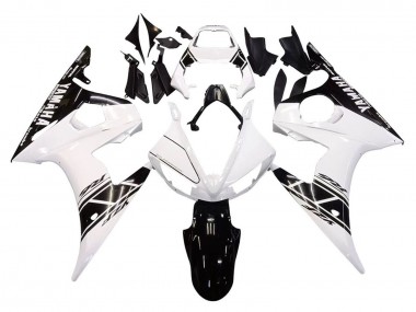 Buy 2005 Yamaha YZF 600 R6 Motorcycle Fairings - White Black UK
