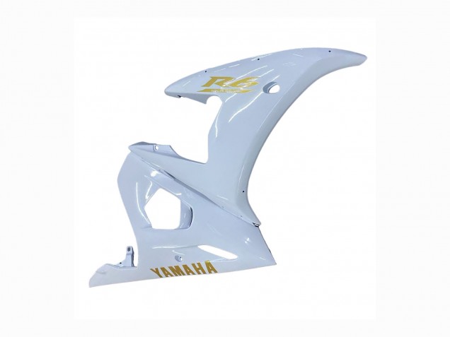 2005 Yamaha YZF 600 R6 Motorcycle Fairings - White Gold UK