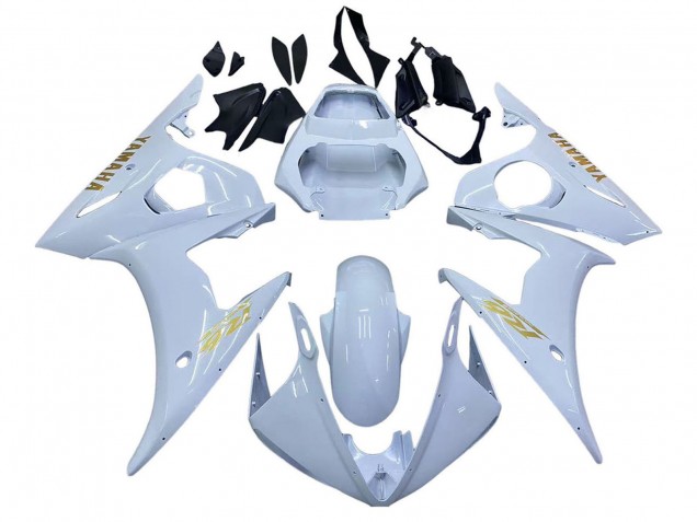 2005 Yamaha YZF 600 R6 Motorcycle Fairings - White Gold UK
