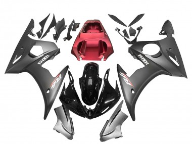 Buy 2005 Yamaha YZF 600 R6 Motorcycle Fairings - Matte Black Glossy Black Grey Red UK
