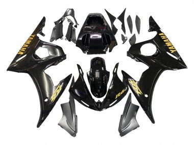 Buy 2005 Yamaha YZF 600 R6 Motorcycle Fairings - Black Gold UK