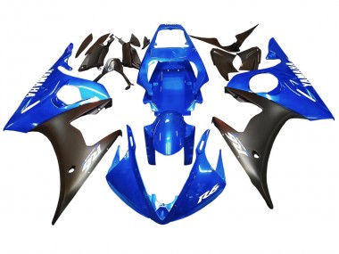 Buy 2005 Yamaha YZF 600 R6 Motorcycle Fairings - Blue Matte Black UK