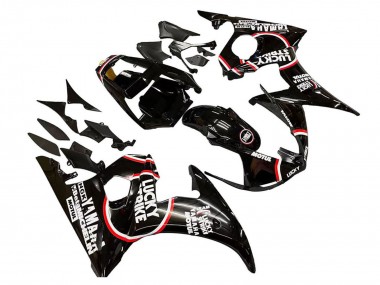 Buy 2005 Yamaha YZF 600 R6 Motorcycle Fairings - Glossy Black White Lucky Strike Motul UK