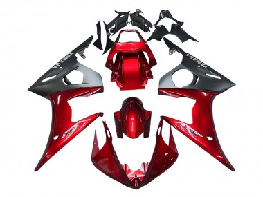 Buy 2005 Yamaha YZF 600 R6 Motorcycle Fairing Kits - Red Matte Black UK