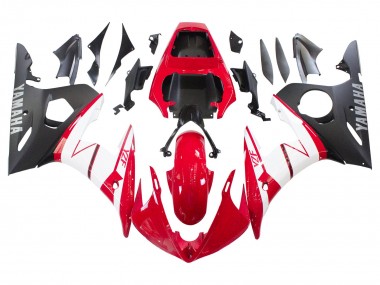 Buy 2005 Yamaha YZF 600 R6 Motorcycle Fairings - Red White Matte Black UK