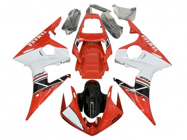 Buy 2005 Yamaha YZF 600 R6 Motorcycle Fairings - White Red Glossy Black UK