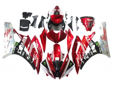Buy 2006-2007 Yamaha YZF 600 R6 Motorcycle Fairings - White Red Black Green Monster Milwaukee UK