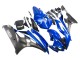 2006-2007 Yamaha YZF 600 R6 Motorcycle Fairings - Blue White Glossy Black UK