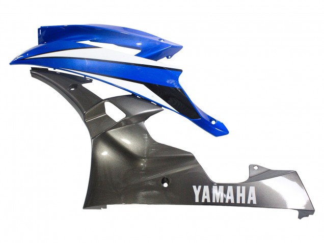 2006-2007 Yamaha YZF 600 R6 Motorcycle Fairings - Blue White Glossy Black UK