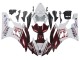 2006-2007 Yamaha YZF 600 R6 Motorcycle Fairings - White Maroon Red Fiat Acer Yamalube UK